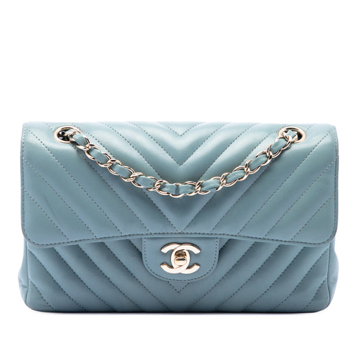 Small Classic Chevron Lambskin Double Flap - Image 1