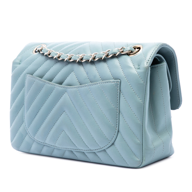 Small Classic Chevron Lambskin Double Flap - Image 2
