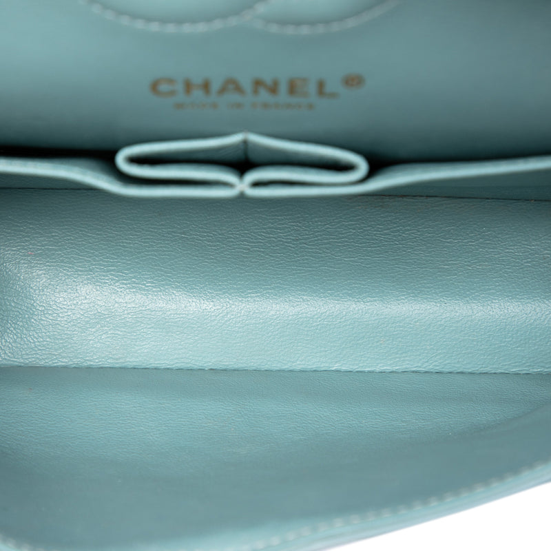 Small Classic Chevron Lambskin Double Flap - Image 4