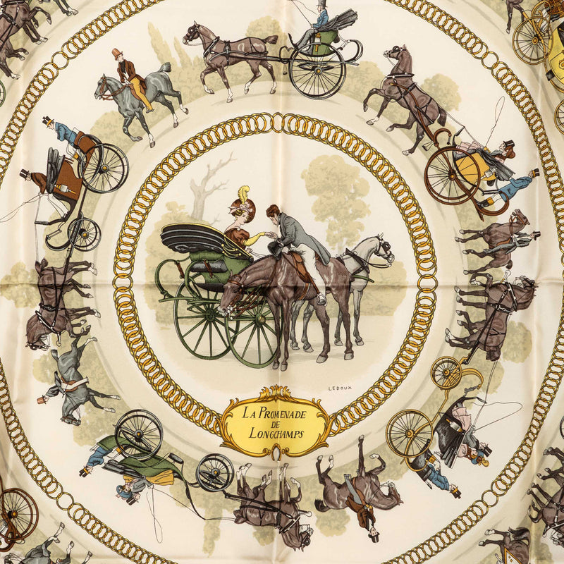La Promenade De Longchamps Silk Scarf 90 - Image 2