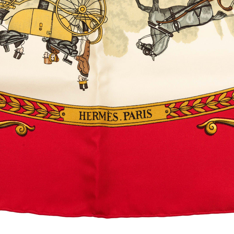 La Promenade De Longchamps Silk Scarf 90 - Image 3