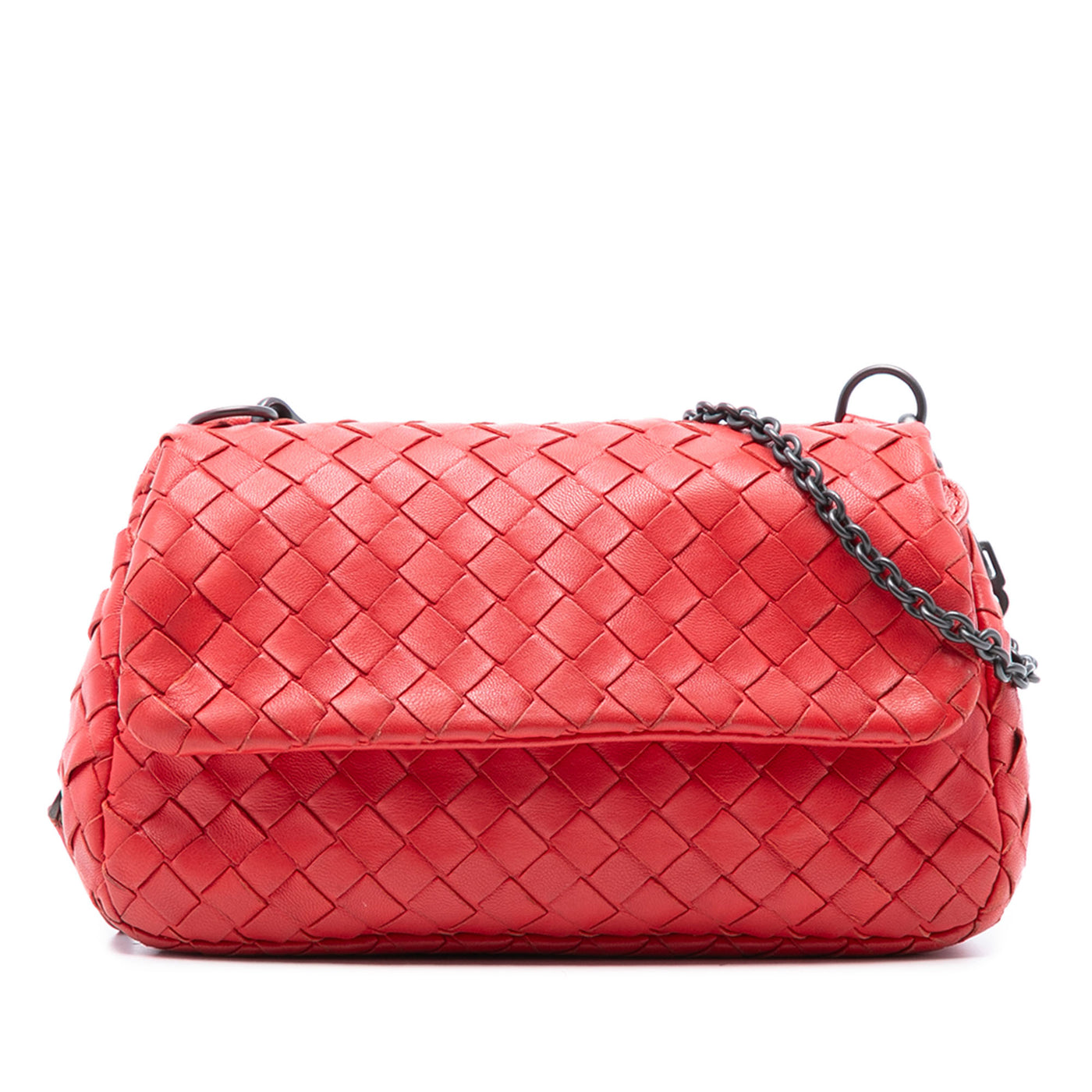 Mini Nappa Intrecciato Expandable Chain Flap Crossbody - Image 1