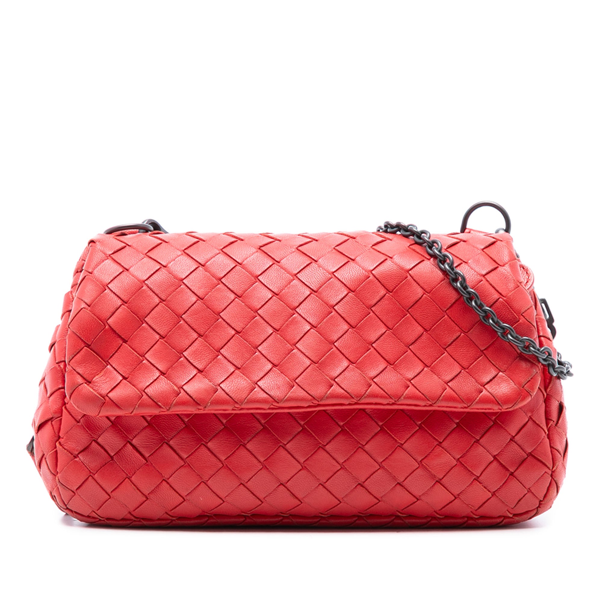Mini Nappa Intrecciato Expandable Chain Flap Crossbody - Image 1