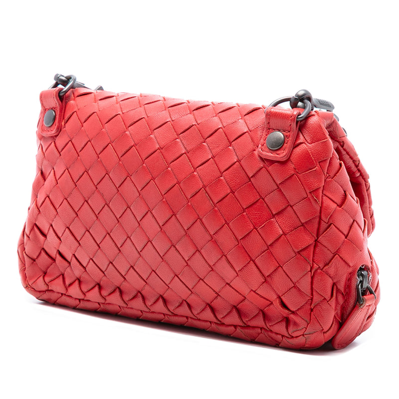 Mini Nappa Intrecciato Expandable Chain Flap Crossbody - Image 2