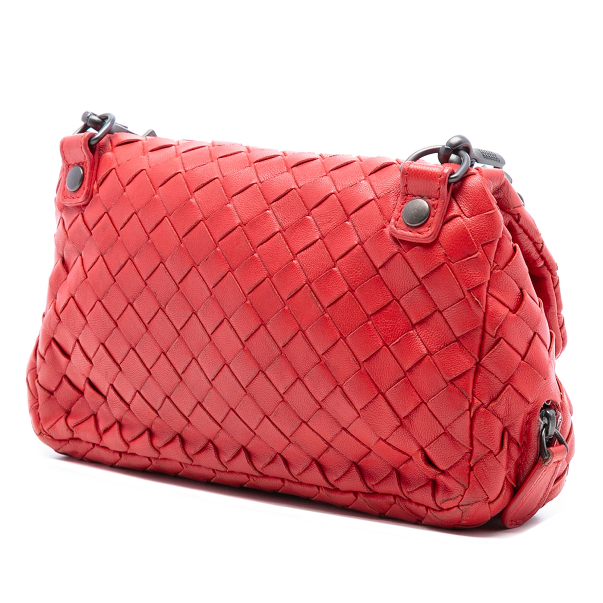 Mini Nappa Intrecciato Expandable Chain Flap Crossbody - Image 2