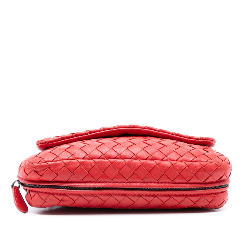 Mini Nappa Intrecciato Expandable Chain Flap Crossbody - Image 3