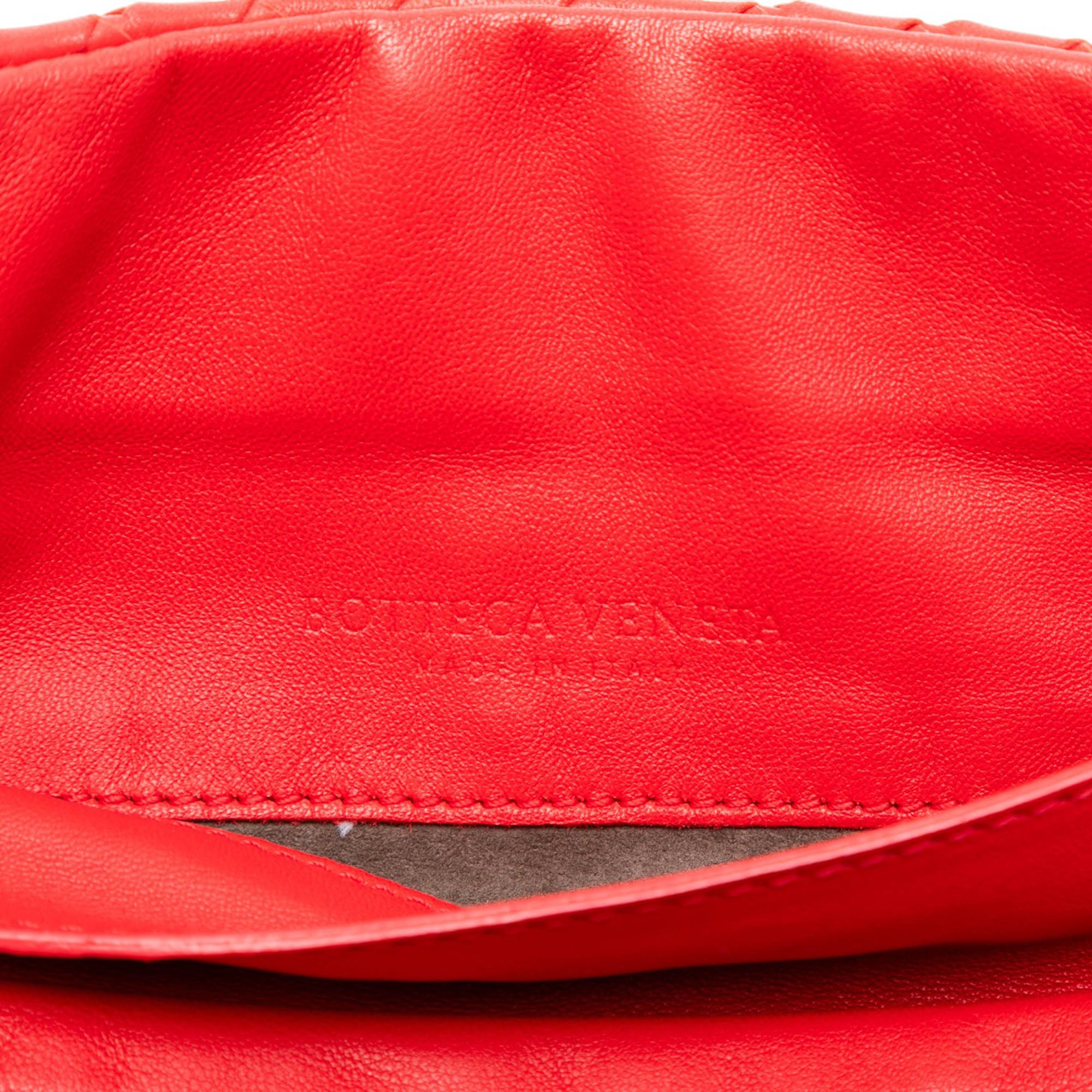 Mini Nappa Intrecciato Expandable Chain Flap Crossbody - Image 6