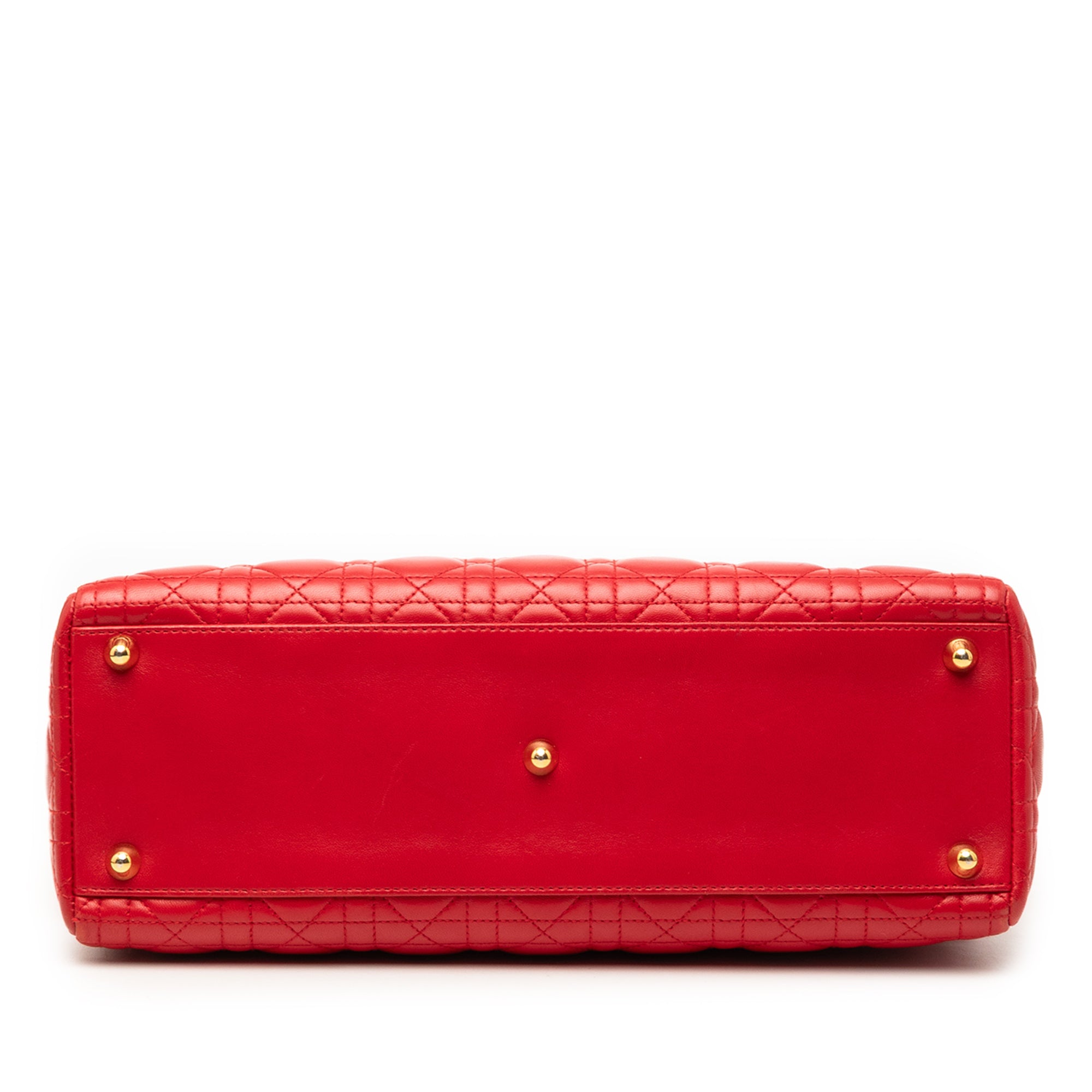Large Lambskin Cannage Lady Dior - Image 3
