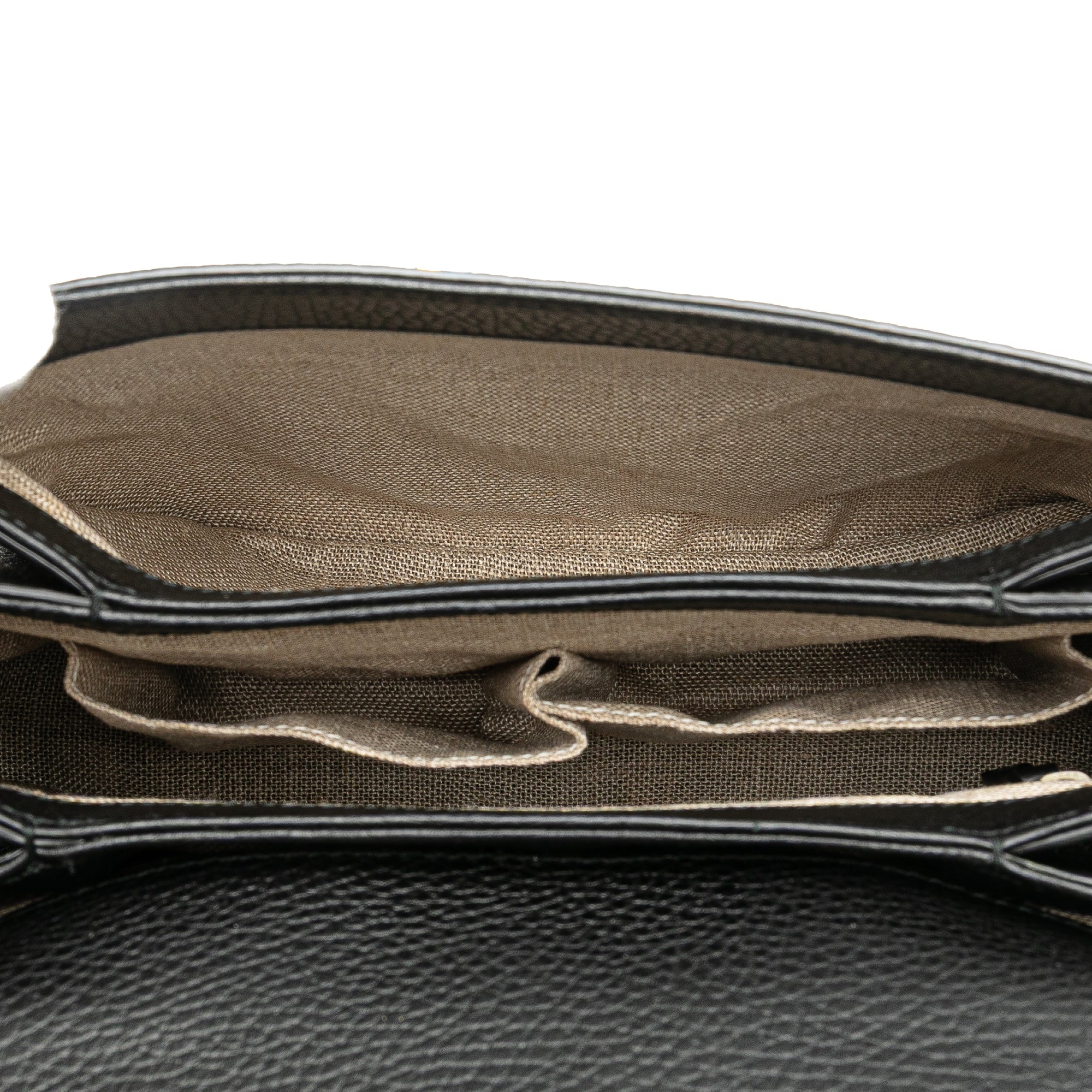 Small Dollar Calf Interlocking G Satchel - Image 4