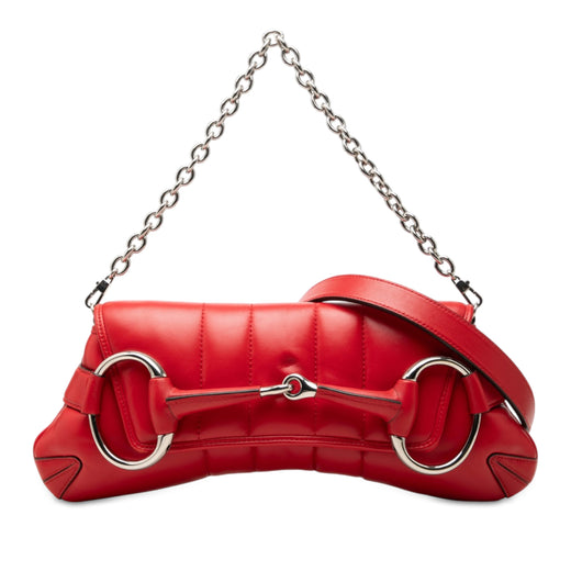 Medium Matelasse Vertical Lambskin Horsebit Chain Satchel - Image 1