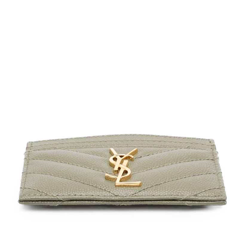 Chevron Grain de Poudre Cassandre Card Holder - Image 3
