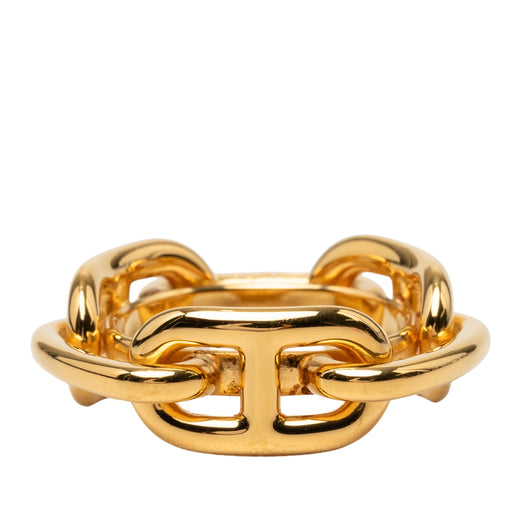 Gold Plated Regate Scarf Ring - Image 1