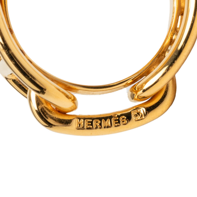 Gold Plated Regate Scarf Ring - Image 4