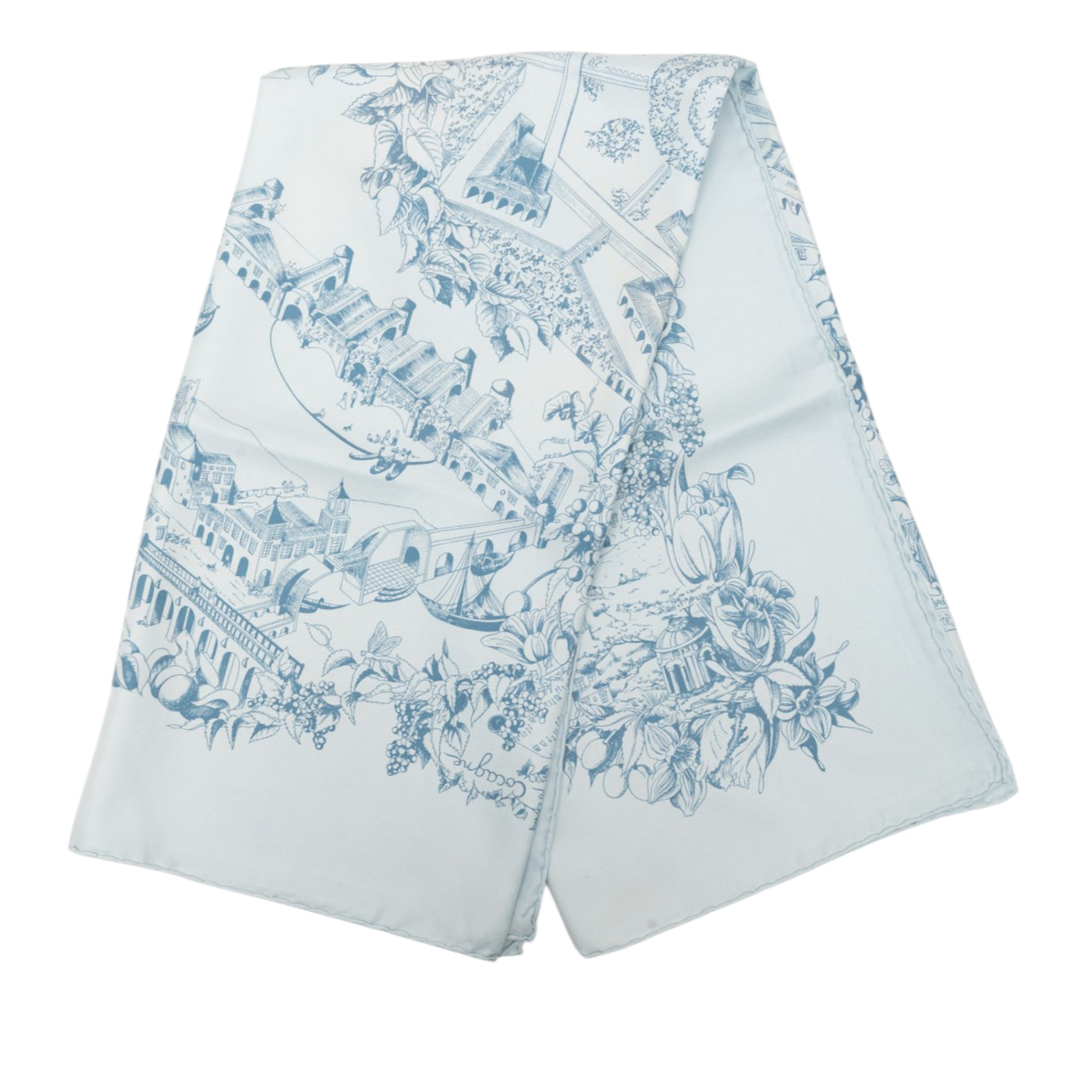 Au Pays de Cocagne Finesse Silk Scarf 90 - Image 1