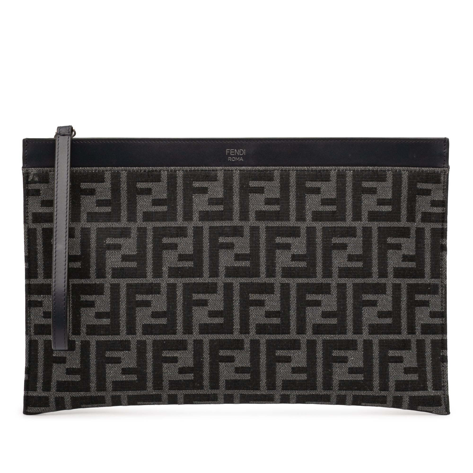 Medium Zucca Canvas Flat Pouch - Image 1
