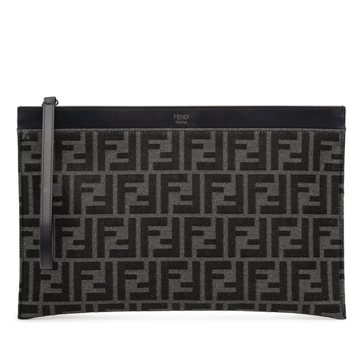Medium Zucca Canvas Flat Pouch - Image 1