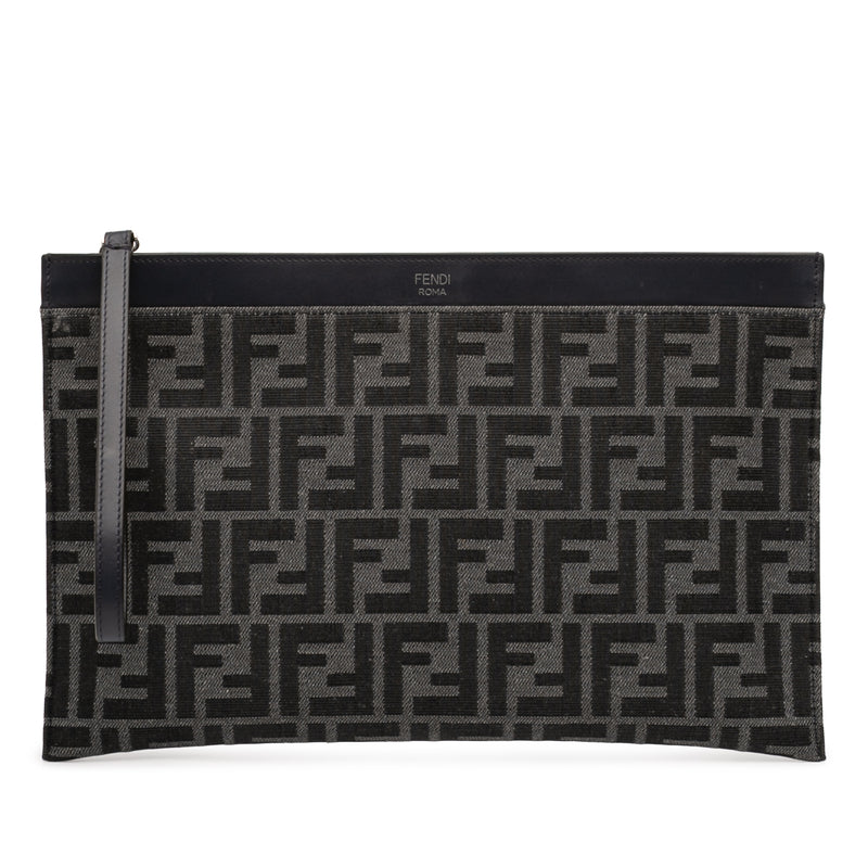 Medium Zucca Canvas Flat Pouch