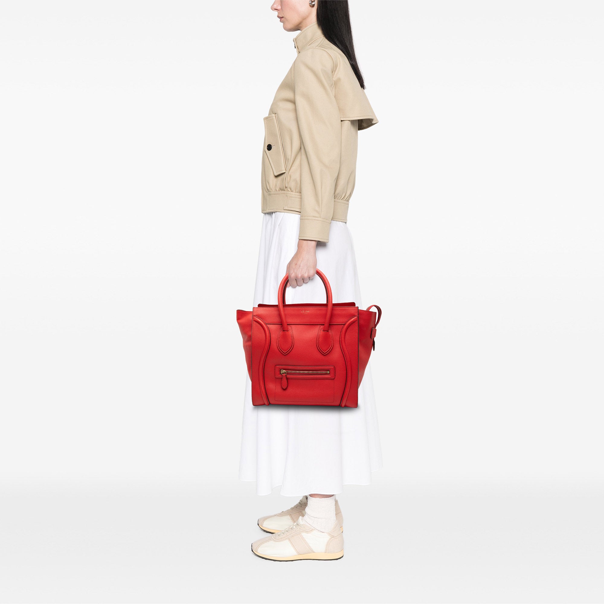 Mini Calfskin Luggage Tote - Image 7
