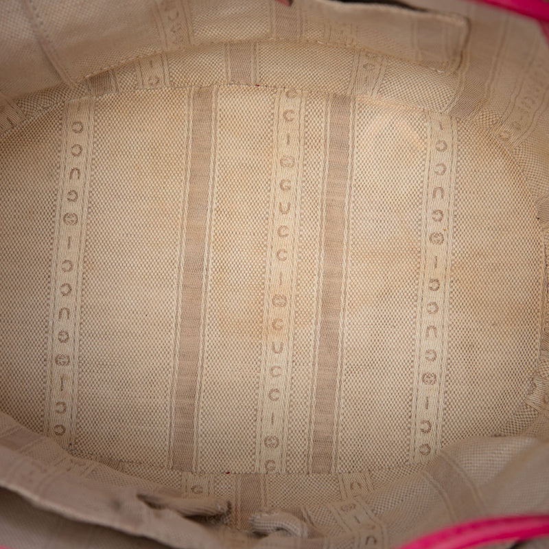 Diamante Leather Bright Bucket Bag - Image 4