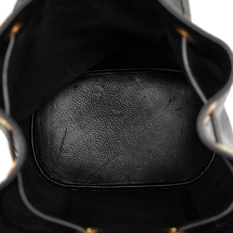Calfskin Bamboo Drawstring Sling Backpack - Image 4
