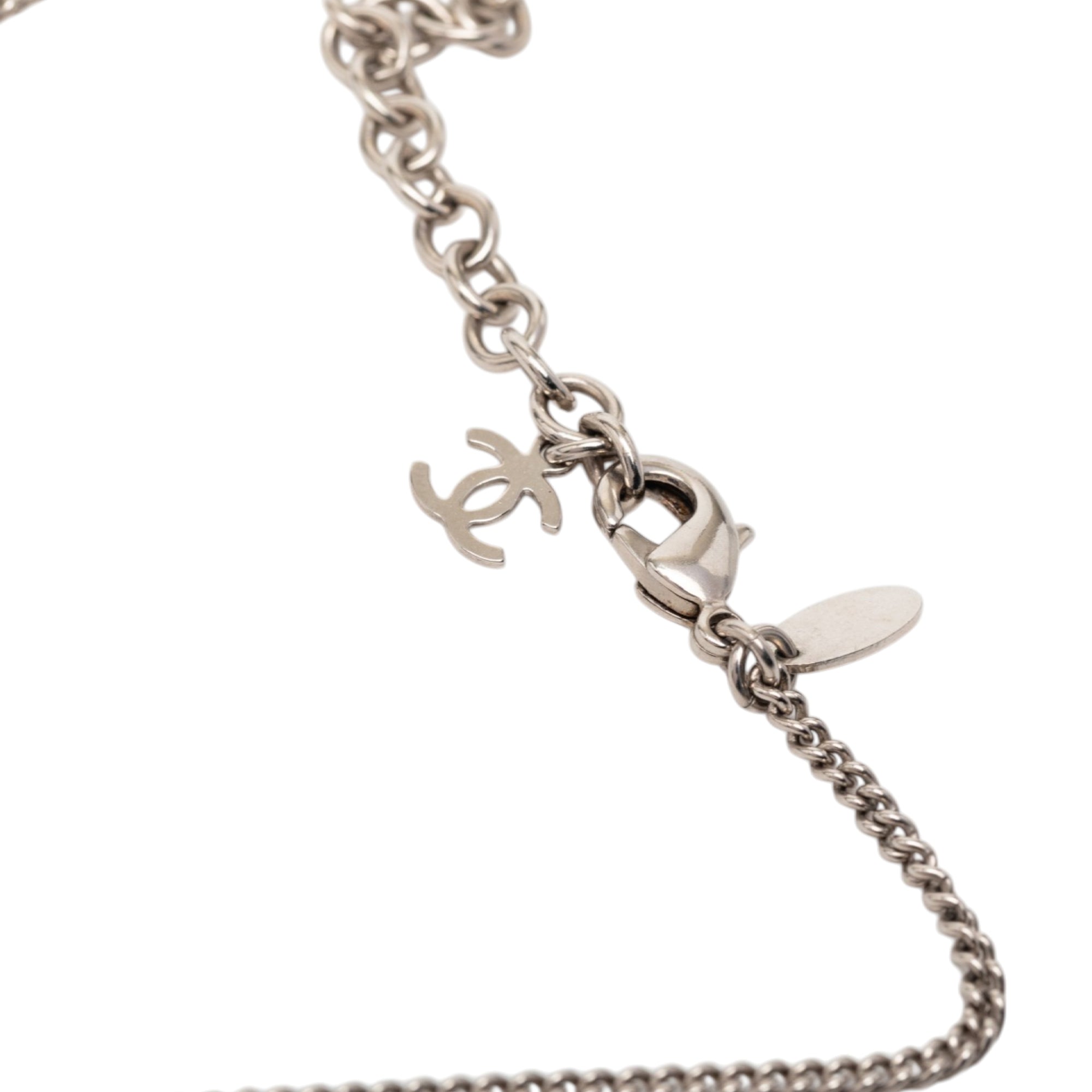 CC Plated Brass Acrylic Cube Pendant Necklace - Image 5