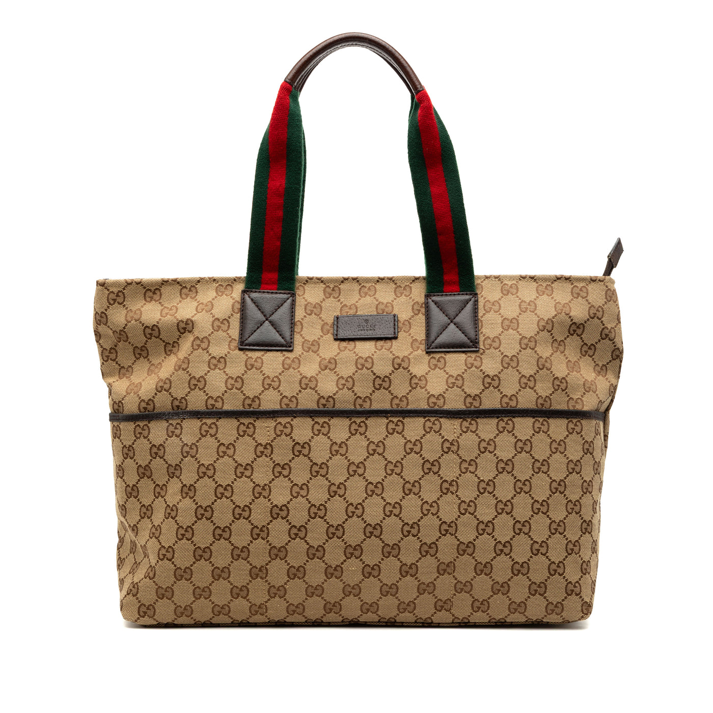 GG Canvas Web Tote - Image 1
