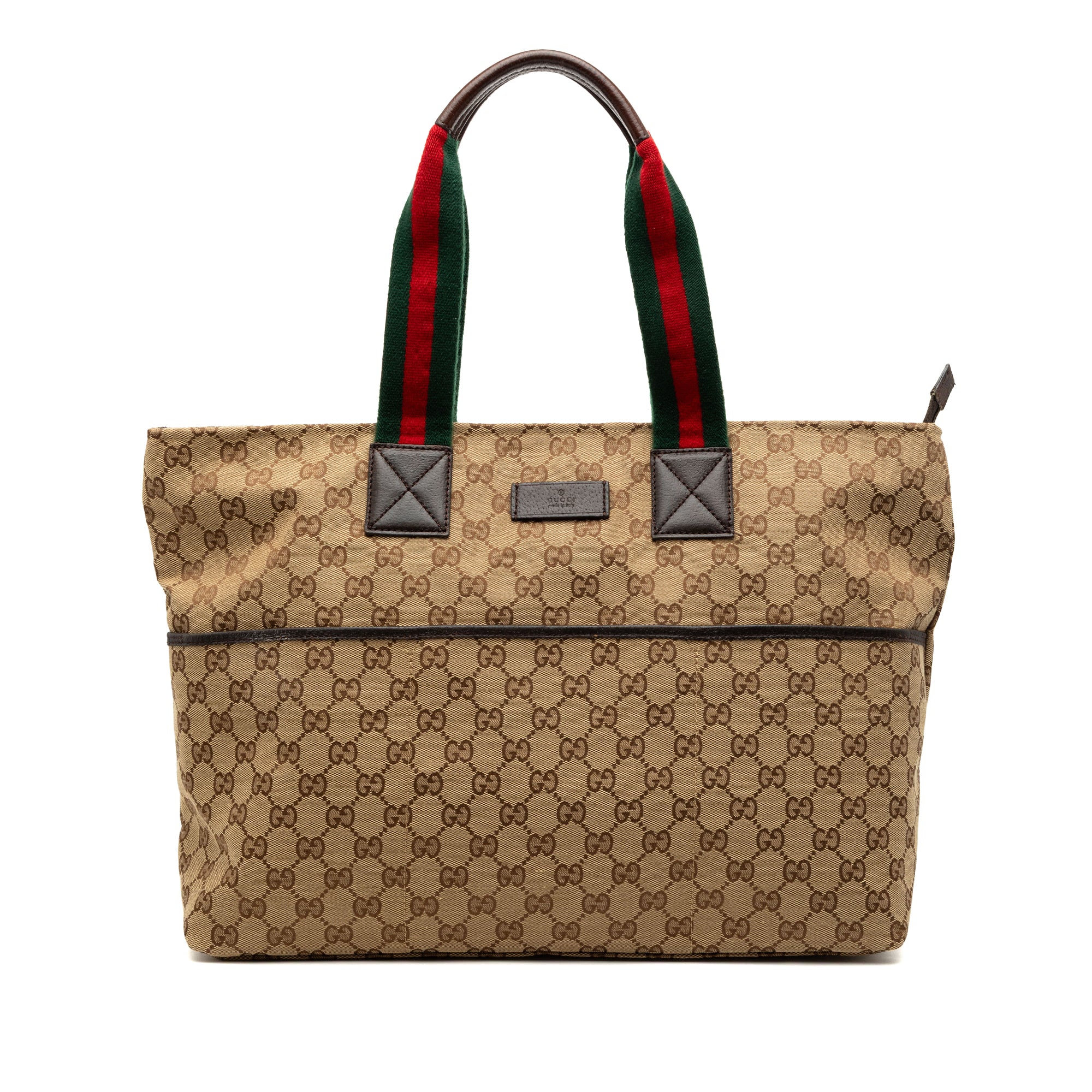 GG Canvas Web Tote - Image 1