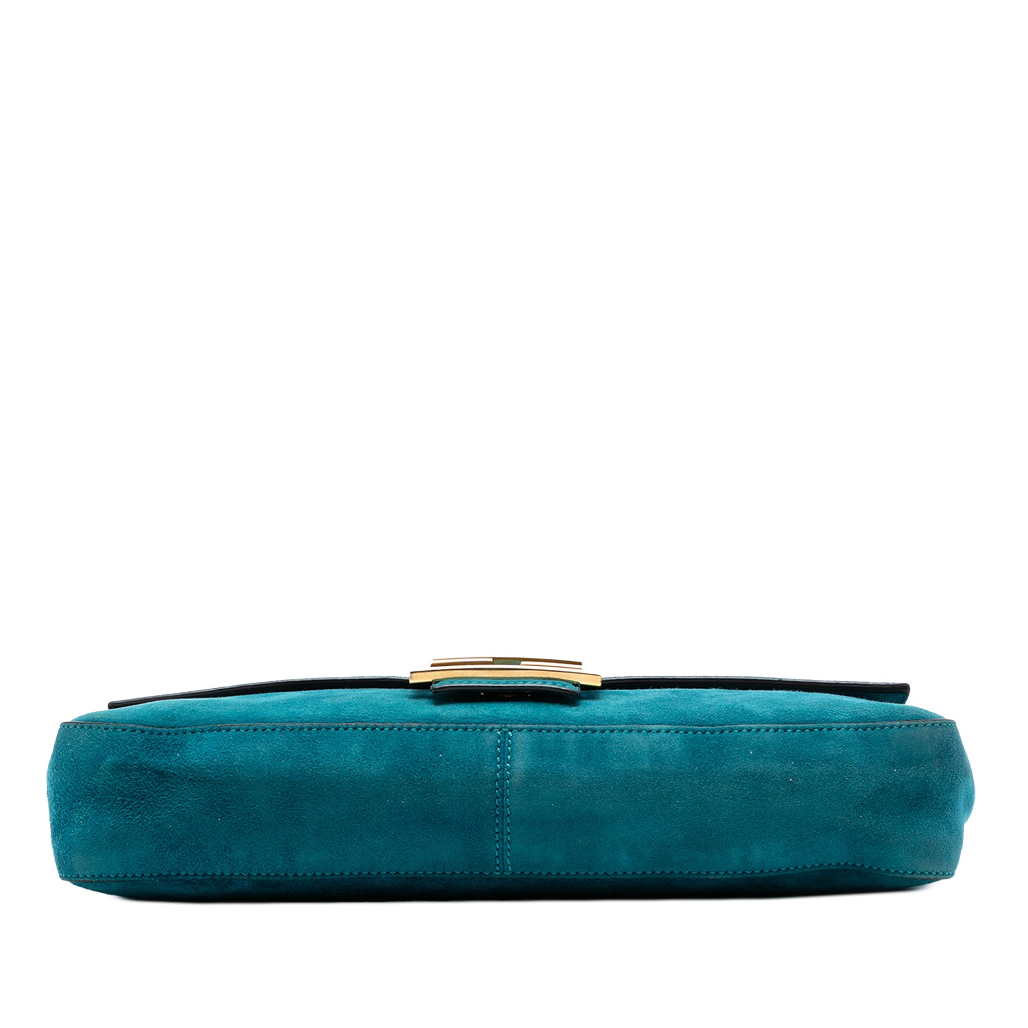 Large Suede Chamois Baguette Satchel - Image 3