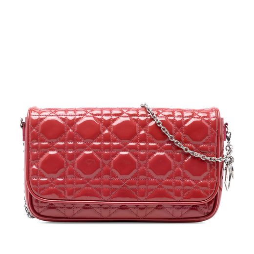 Patent Cannage Lady Dior Wallet On Chain - Image 1