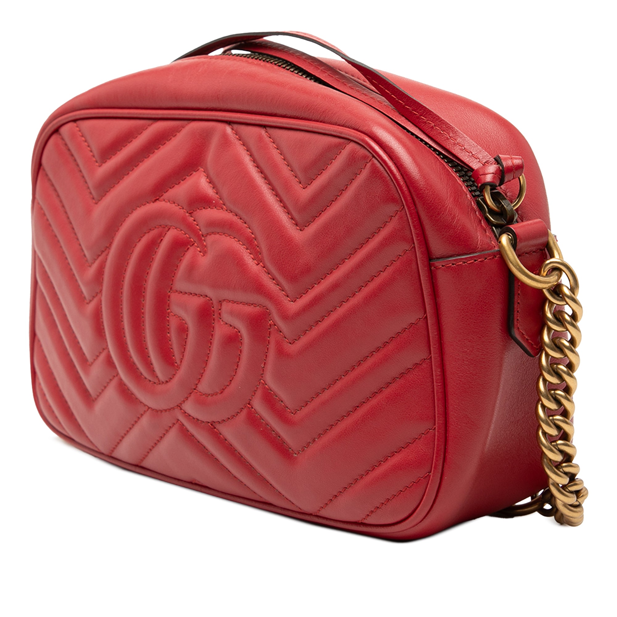 Small GG Marmont Matelasse Leather Crossbody - Image 2