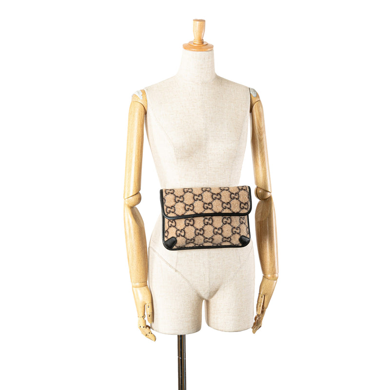 GG Wool Slim Belt Bag - Image 11