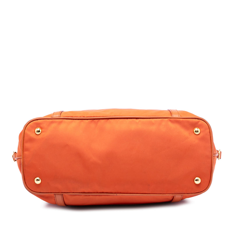 Saffiano Trimmed Tessuto Satchel - Image 3