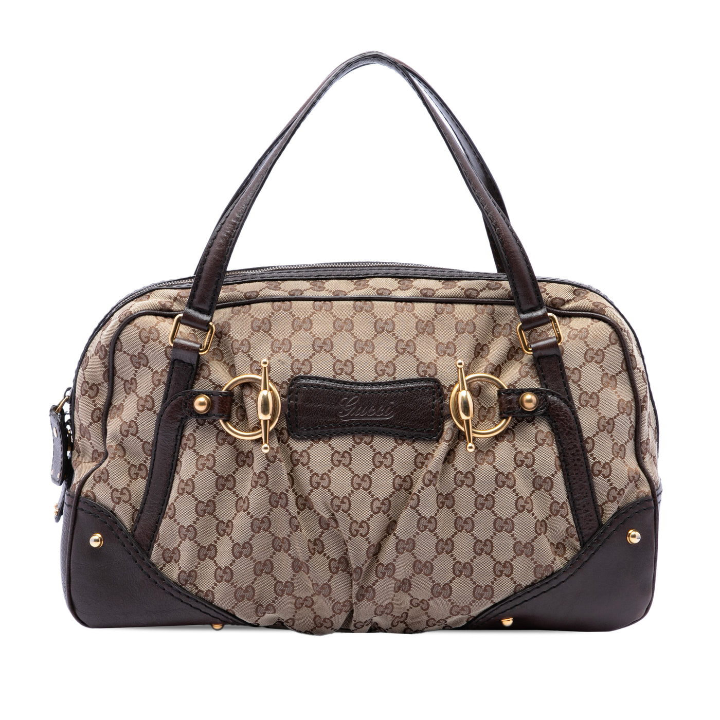 GG Canvas Jockey Boston Bag - Image 1