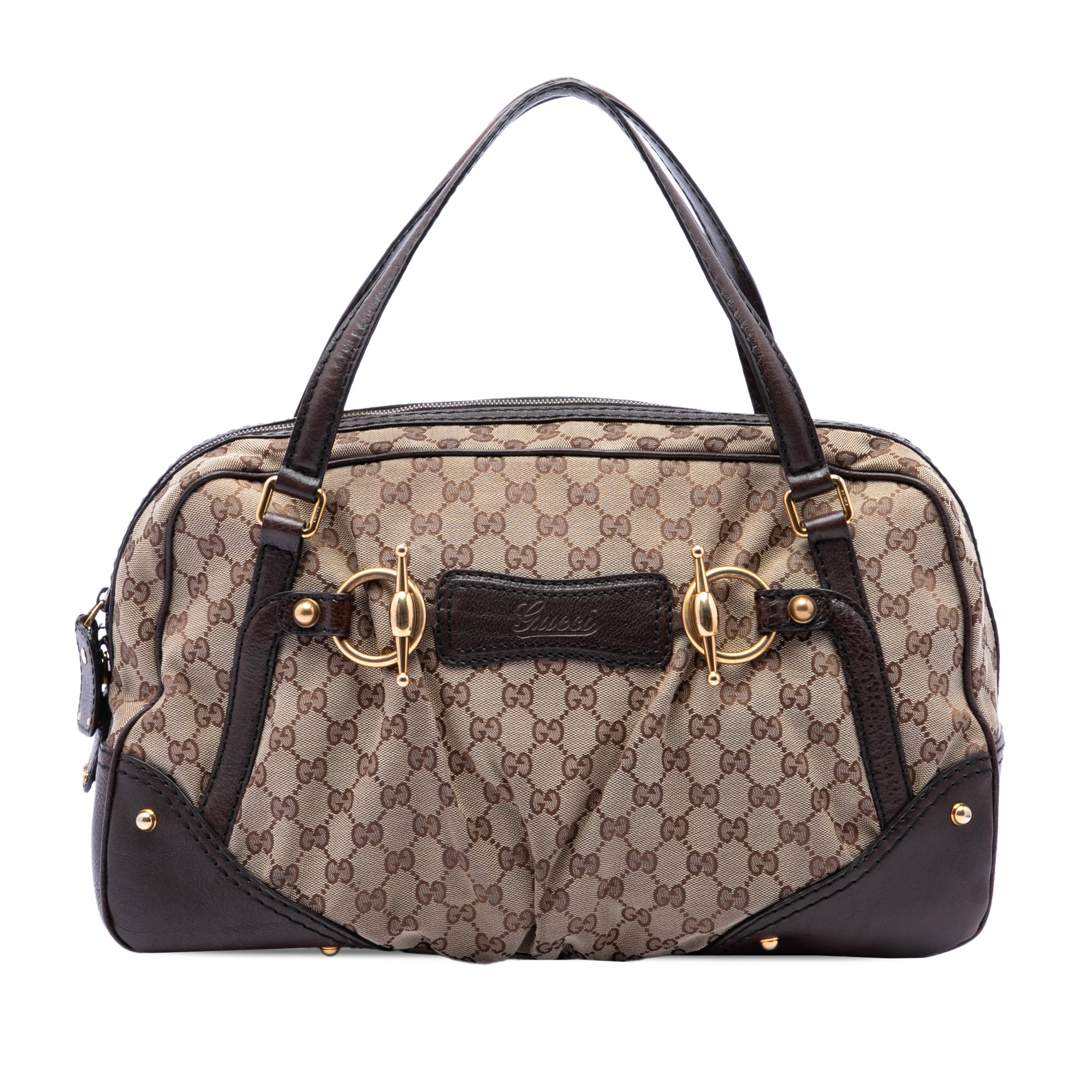 GG Canvas Jockey Boston Bag - Image 1