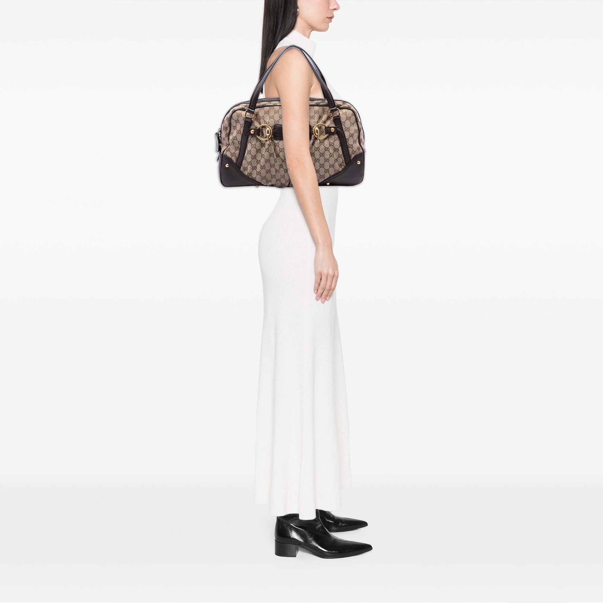 GG Canvas Jockey Boston Bag - Image 6