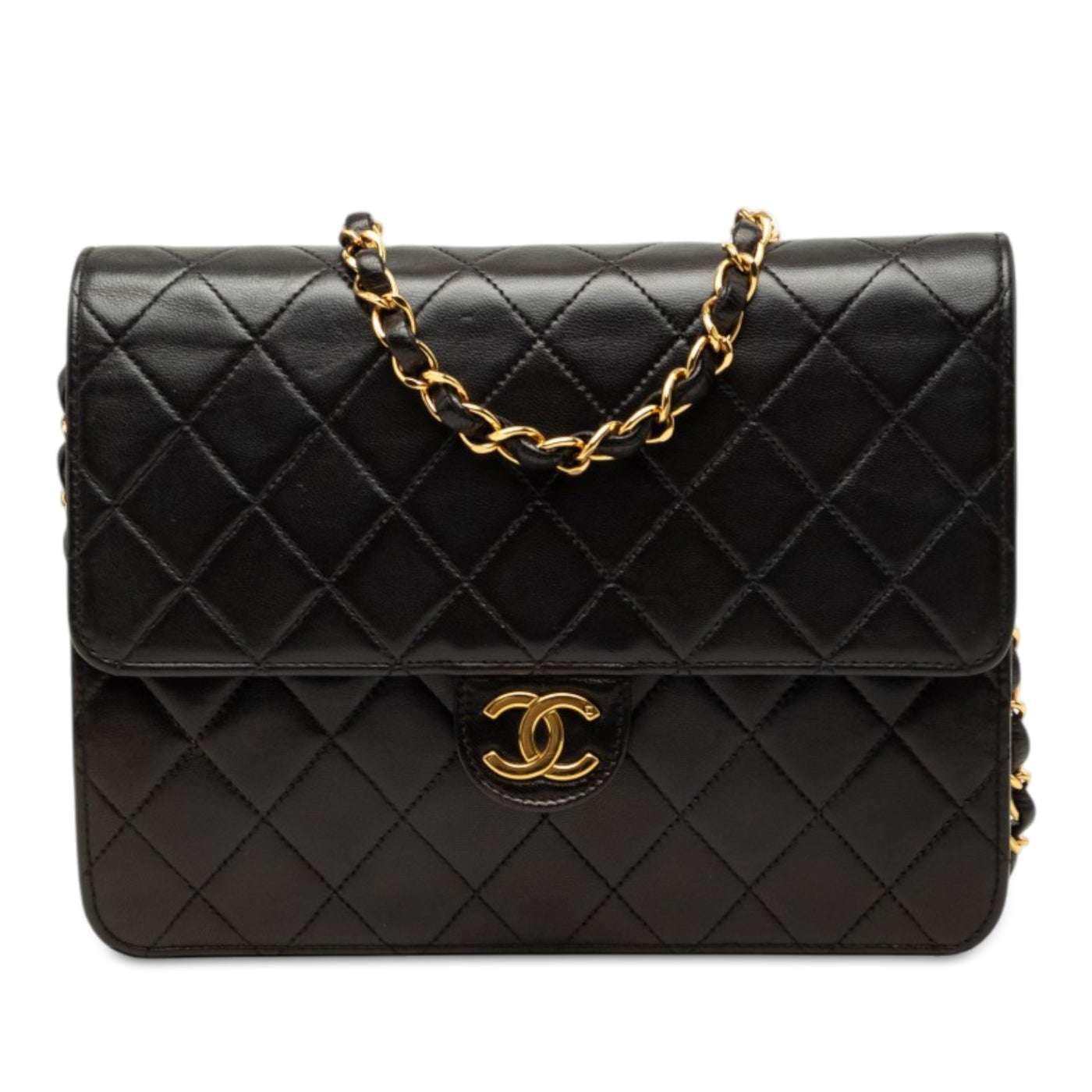 Medium CC Quilted Lambskin Single Flap - Image 1