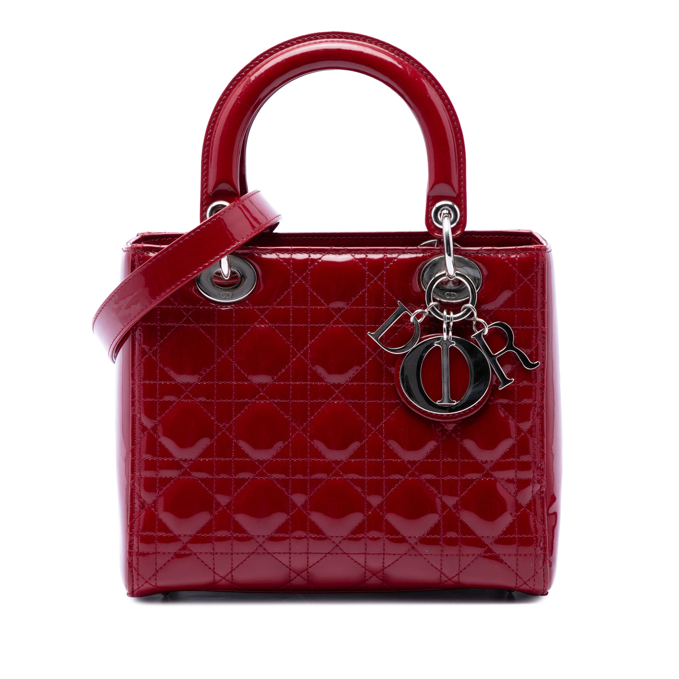 Medium Patent Cannage Lady Dior - Image 1