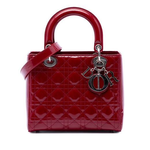 Medium Patent Cannage Lady Dior - Image 1