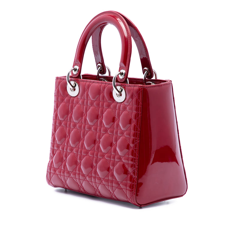Medium Patent Cannage Lady Dior - Image 2
