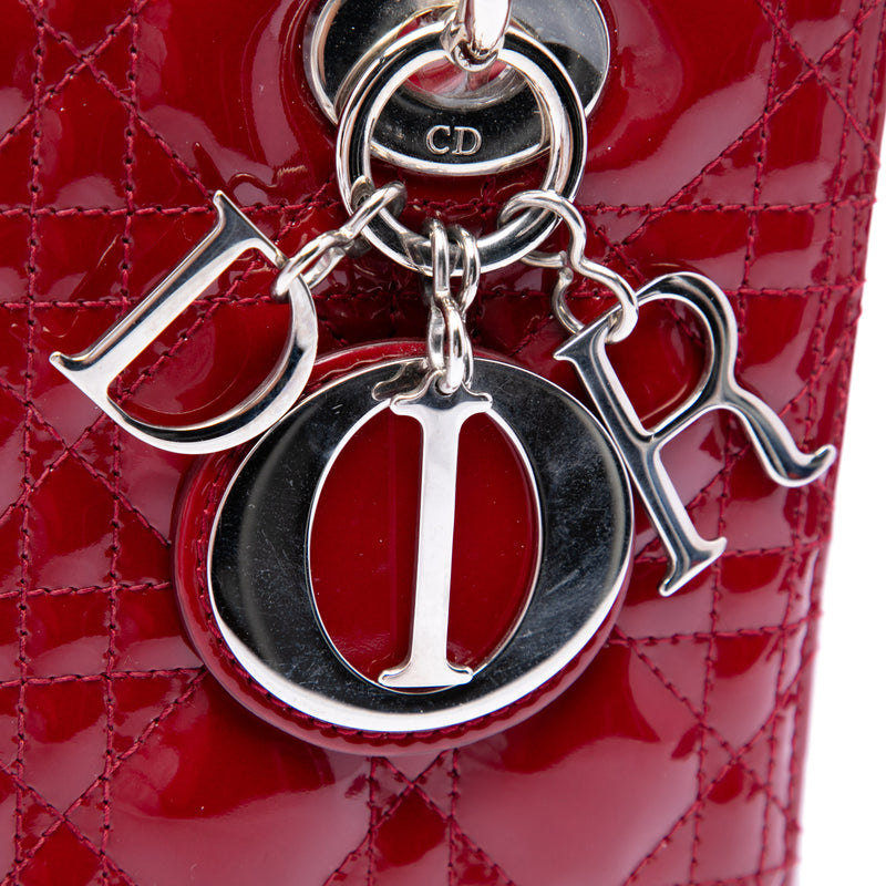Medium Patent Cannage Lady Dior - Image 5