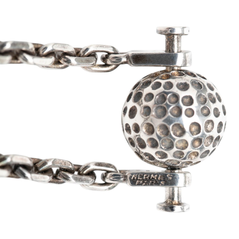 Sterling Silver Golf Ball Key Chain - Image 3