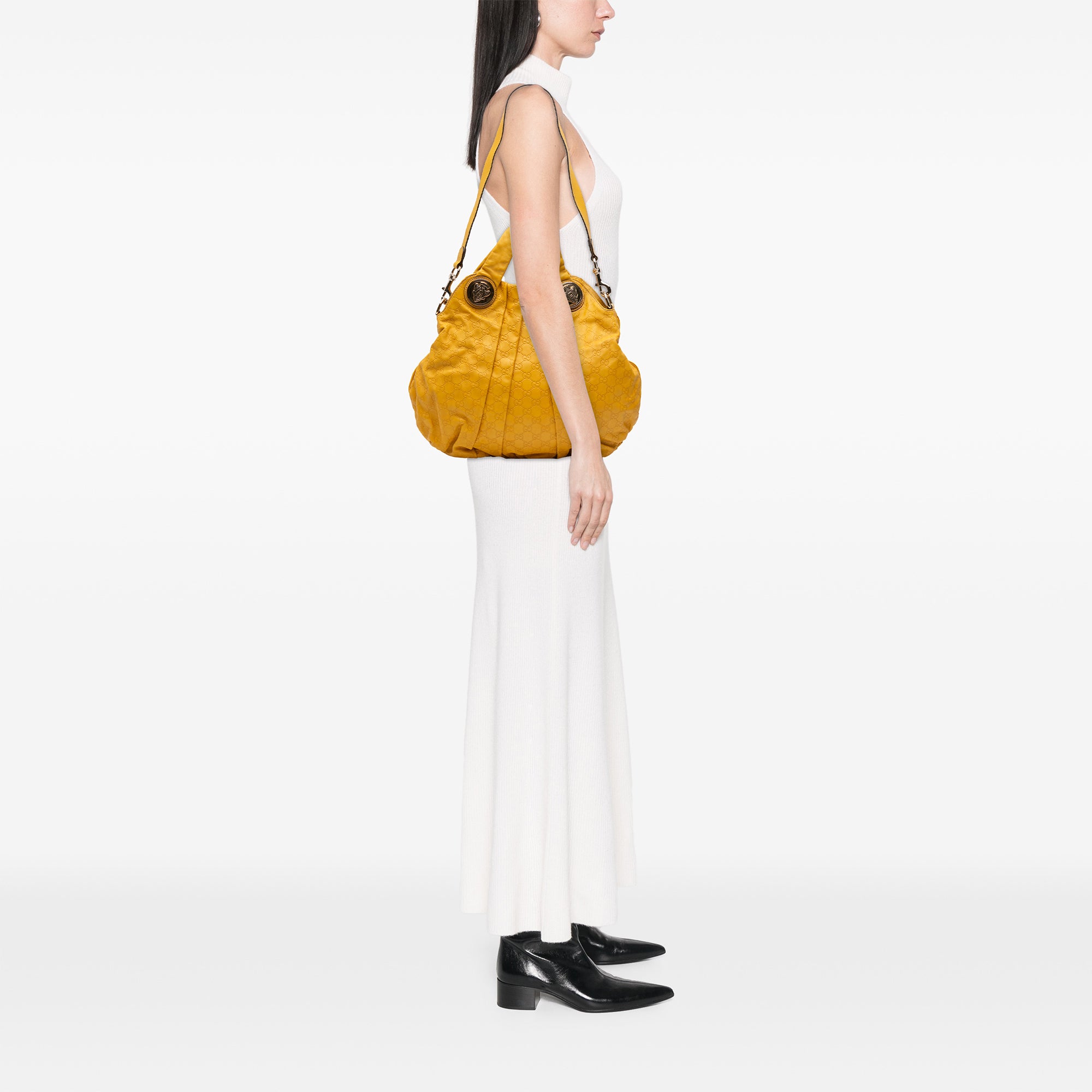 Large Guccissima Hysteria Satchel - Image 9