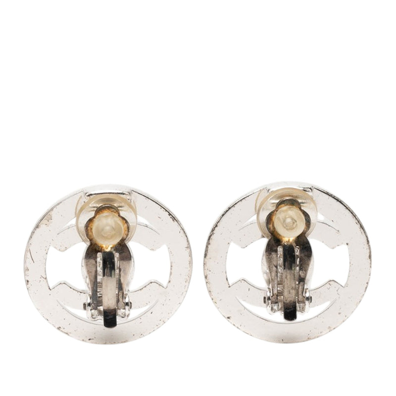 CC Brass Turnlock Round Clip On Earrings - Image 2