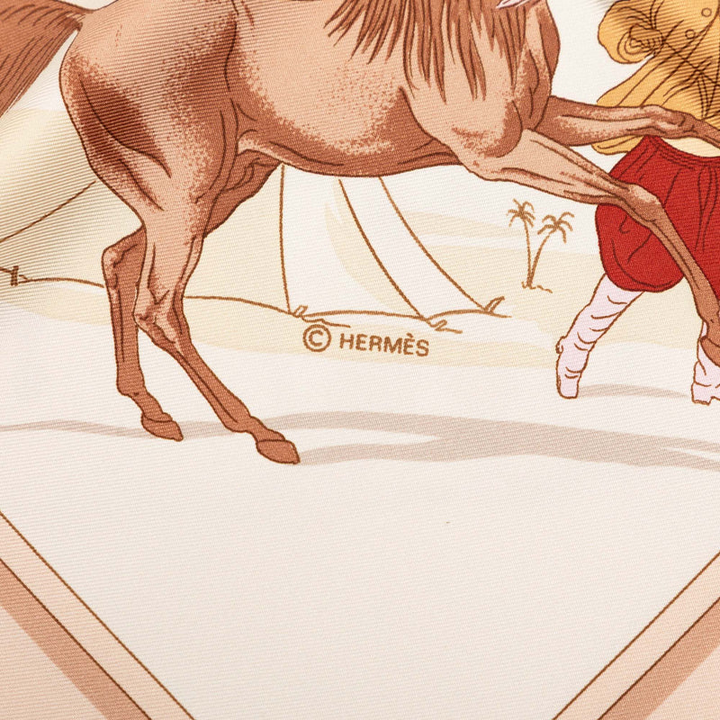 Chevaux Arabes Silk Scarf 90 - Image 2