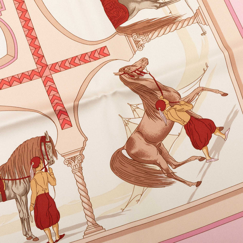 Chevaux Arabes Silk Scarf 90 - Image 4
