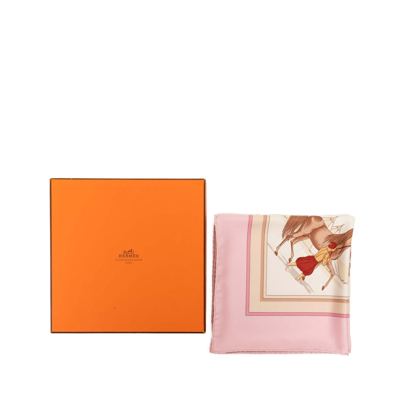 Chevaux Arabes Silk Scarf 90 - Image 8