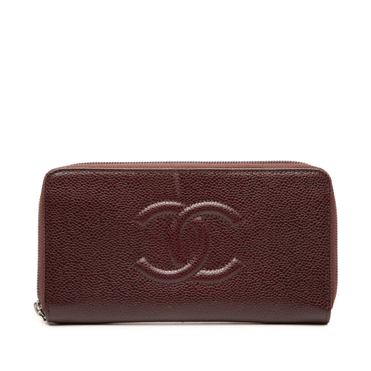 CC Caviar Zip Around Wallet - Image 1