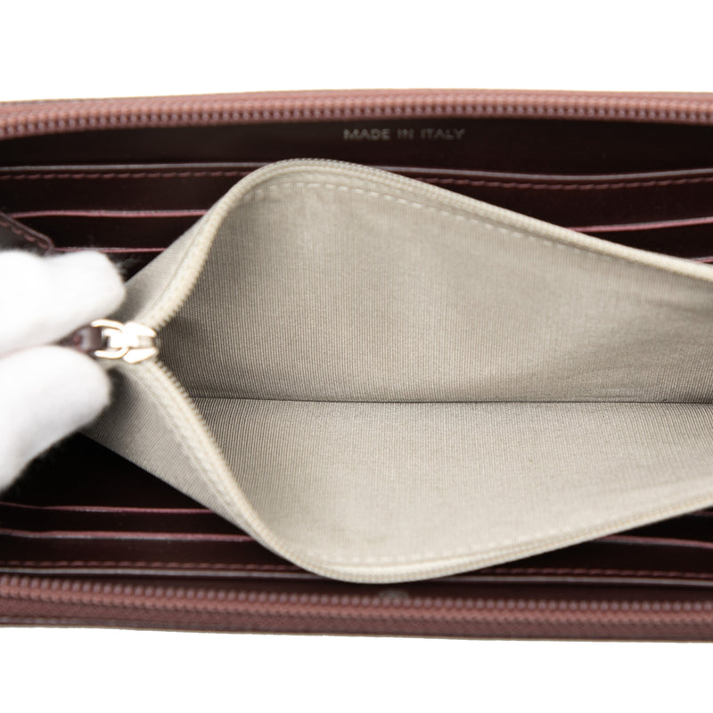 CC Caviar Zip Around Wallet - Image 4