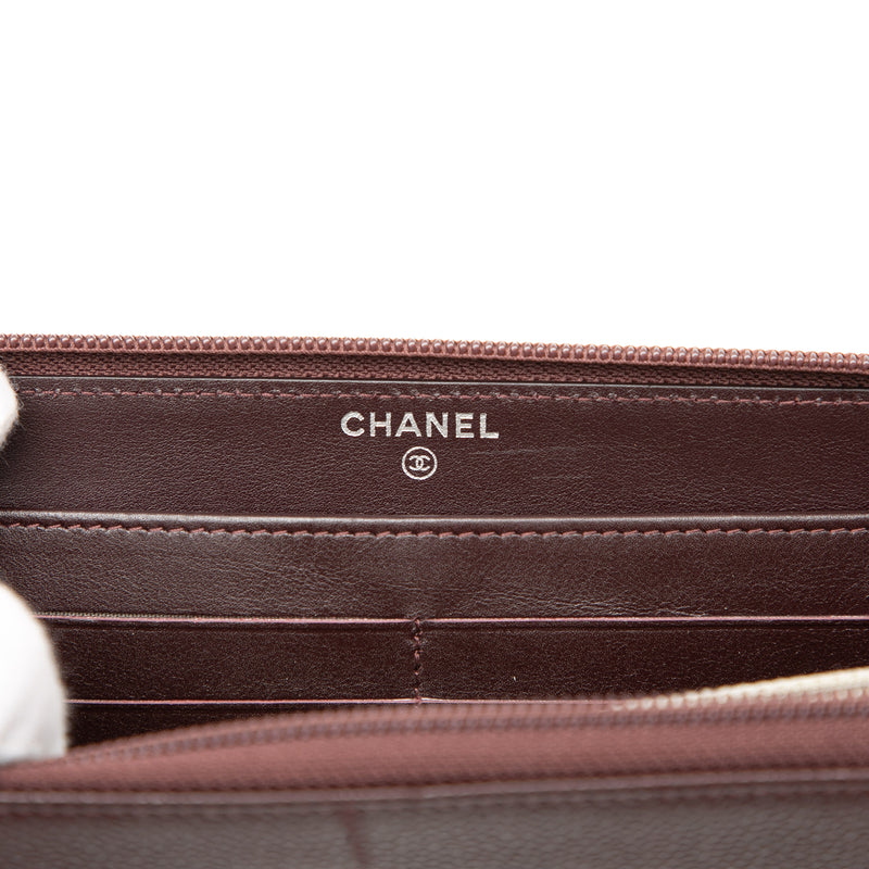 CC Caviar Zip Around Wallet - Image 5