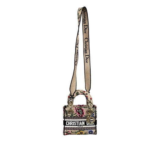 Mini Embroidered Canvas Petites Fleurs Toile De Jouy Lady D Lite - Image 1